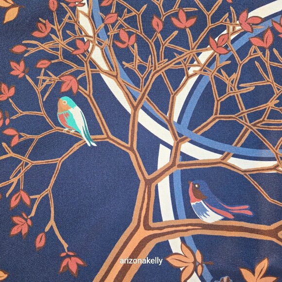 NWOT Peter Millar Silk Square Scarf *Four Seasons* Bird Butterfly Octopus - Picture 1 of 15